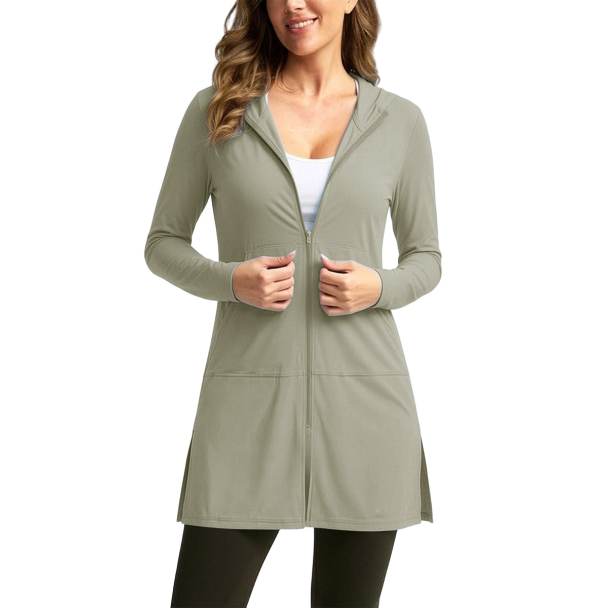 Plus-size Ice-silk Sun-protective Clothing For Women Thin Breathable And UV-blocking – Premium 0 | RICALOUX