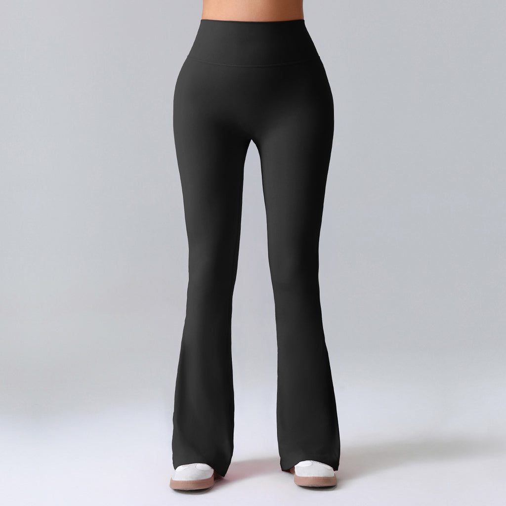Women's Summer Thin Yoga Pants, Hip-Lifting Flared Fitness Pants, Quick-Dry Stretch Sports Pants, Slim-Fit Bootcut Trousers by Ricaloux