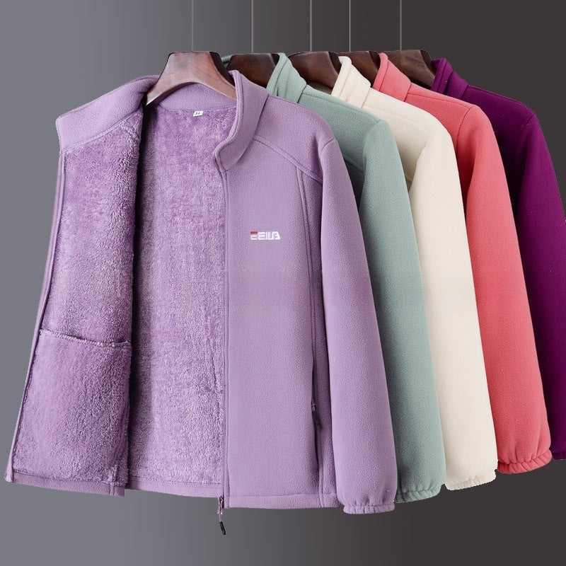Fleece-lined Heavyweight Polar Fleece Windproof And Warm Stand-collar Jacket – Premium 0 | RICALOUX