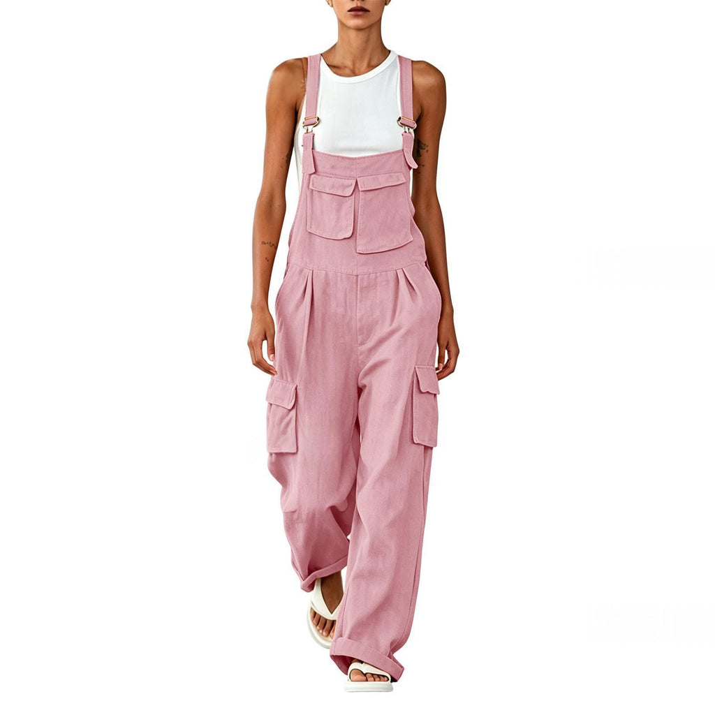 Womens Comfortable Suspender Jumpsuit For Summer by Ricaloux