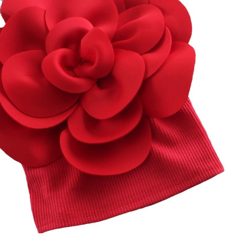 Three-dimensional Trendy Floral Design Spicy-chic Off-shoulder – Premium 0 | RICALOUX