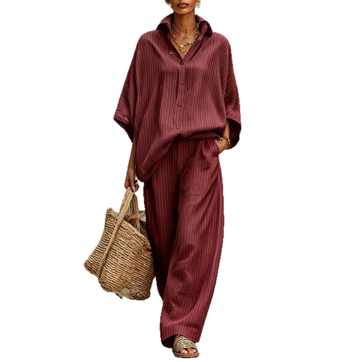 Womens Cardigan Set Casual And Elegant Womens Outfit by Ricaloux