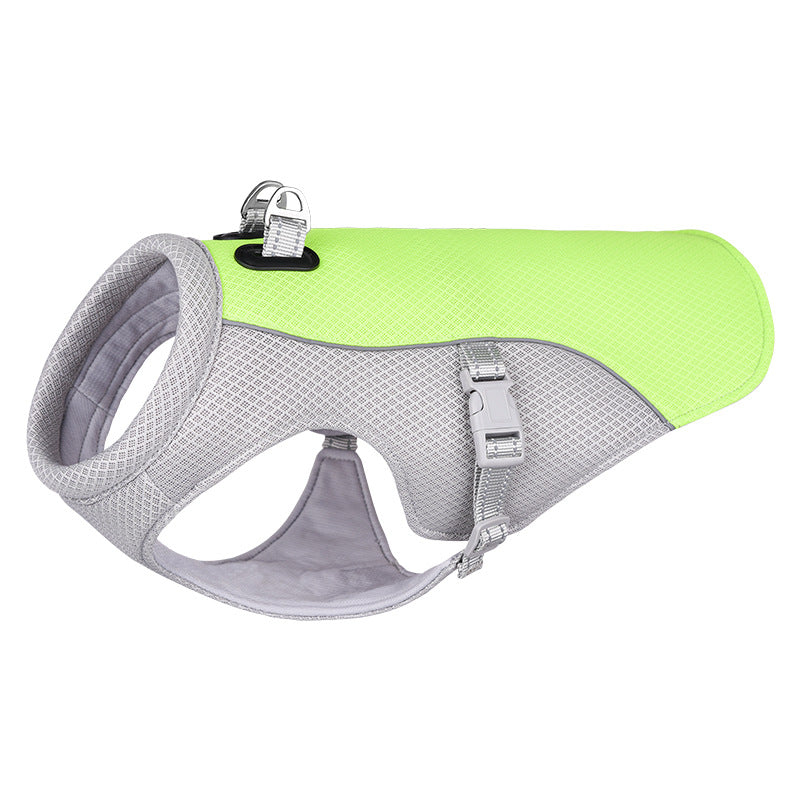 Summer Pet Dog Cooling Vest Heat Resistant Cool Dogs Clothes Breathable Sun-proof Clothing For Small Large Dogs Outdoor Walking by Ricaloux