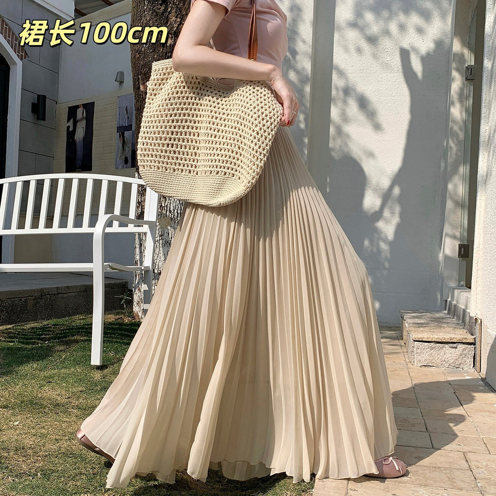 SpringSummer New Arrival Pleated Chiffon Skirt For Women by Ricaloux