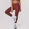 Womens High-Waisted Stretchy Silver-Hot-Stamped Polka-Dot Yoga Pants by Ricaloux
