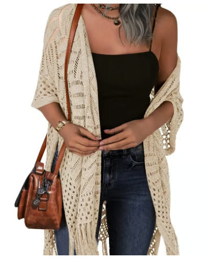 Outdoor Beach Vacation Sun-protection Knitwear by Ricaloux
