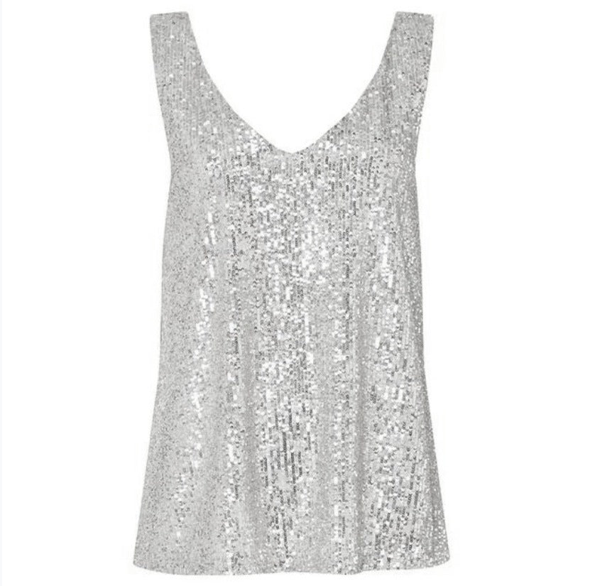 Women's Outerwear Sequin Top Camisole – Premium 0 | RICALOUX