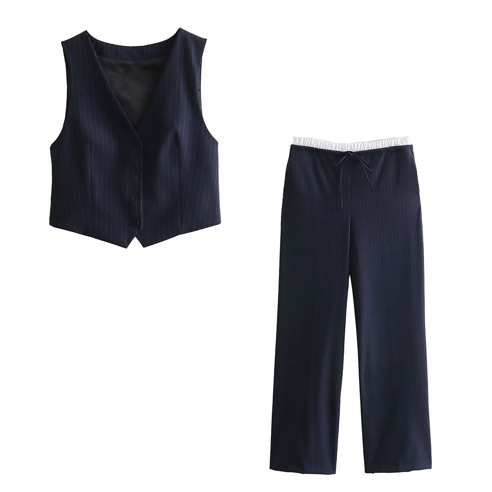 Two Sleeveless Tank Tops Sophisticated Casual Trousers by Ricaloux
