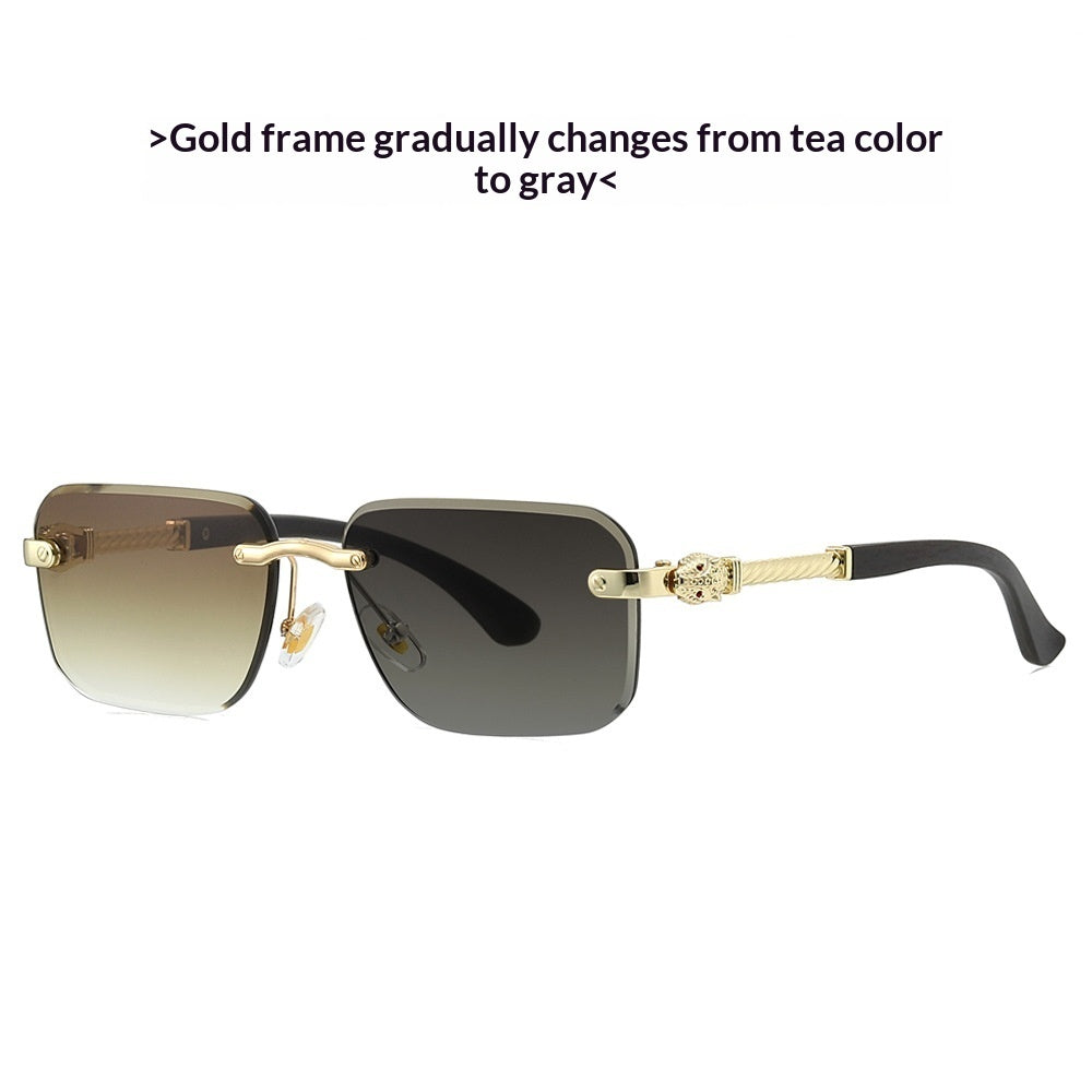 New Frameless Leopard-head Sunglasses With Photochromic Lenses by Ricaloux