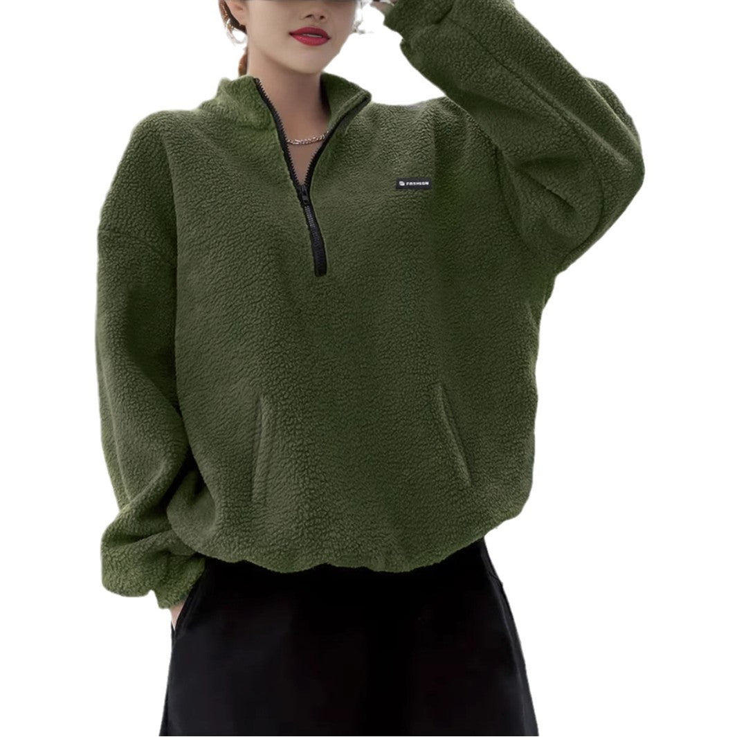 Winter Sweater Fleece-lined Women's Sports Jacket - RICALOUX
