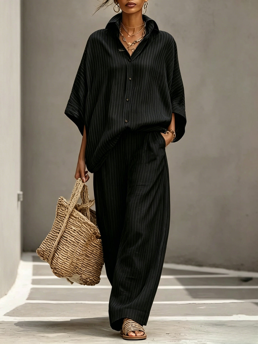 Womens Cardigan Set Casual And Elegant Womens Outfit by Ricaloux