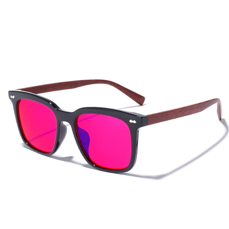 Esports Wood-Grain 99 Blue-Light-Blocking Glasses by Ricaloux