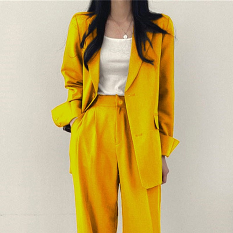 Womens Solid-color Loose-fitting Korean-style Versatile Blazer – Premium 0 | RICALOUX