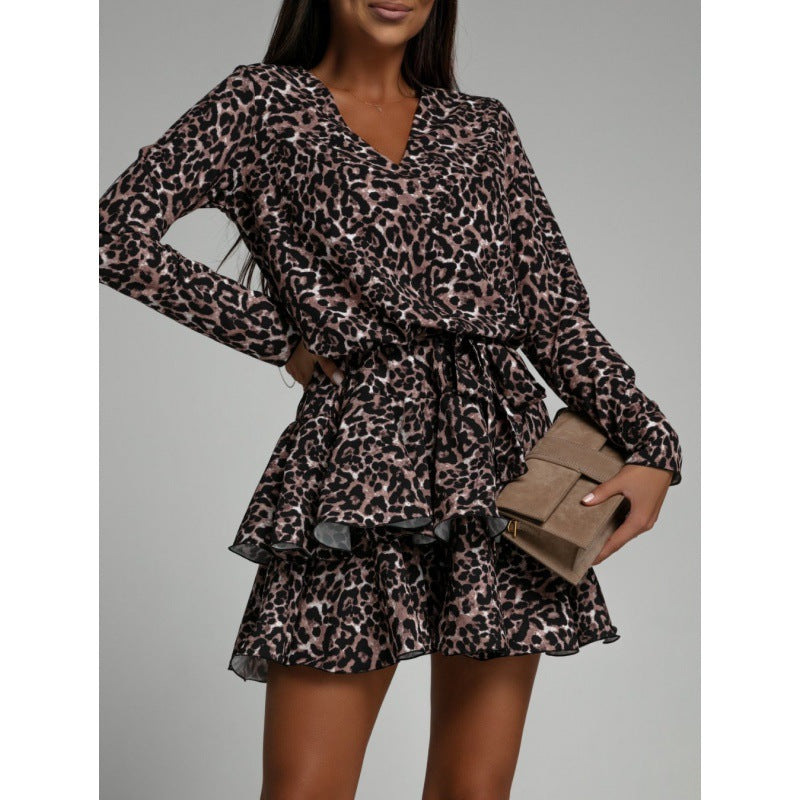 Womens Stylish Figure-hugging Long-sleeve Layered Dress – Premium 0 | RICALOUX