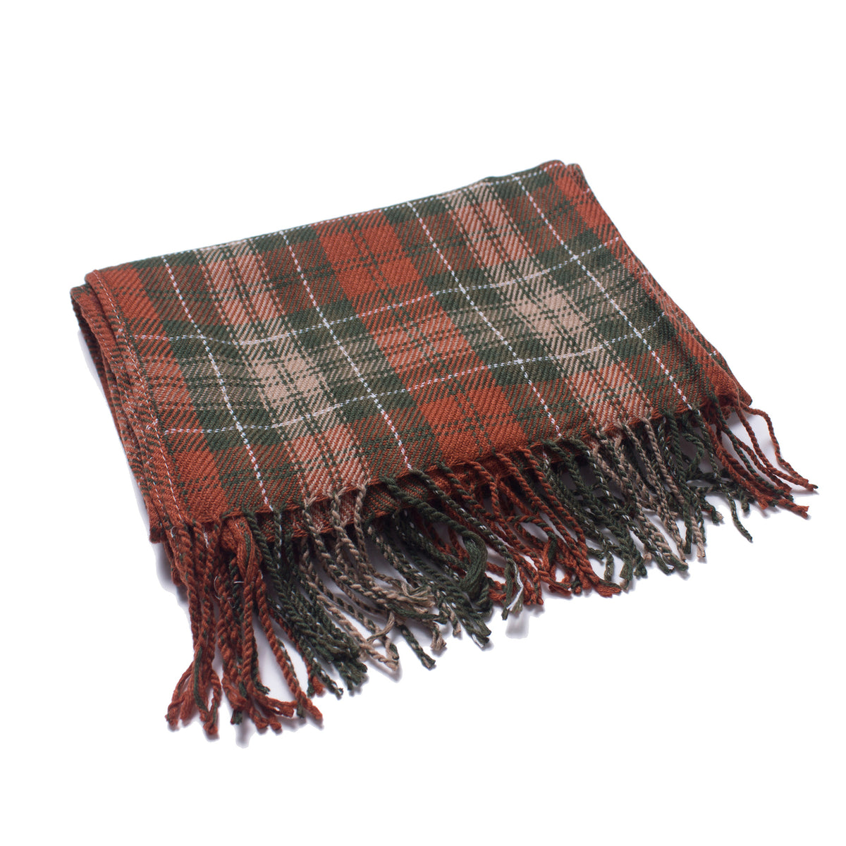 British-style Mens And Womens Couple Tassel Scarf With Large Plaid Pattern – Premium 0 | RICALOUX