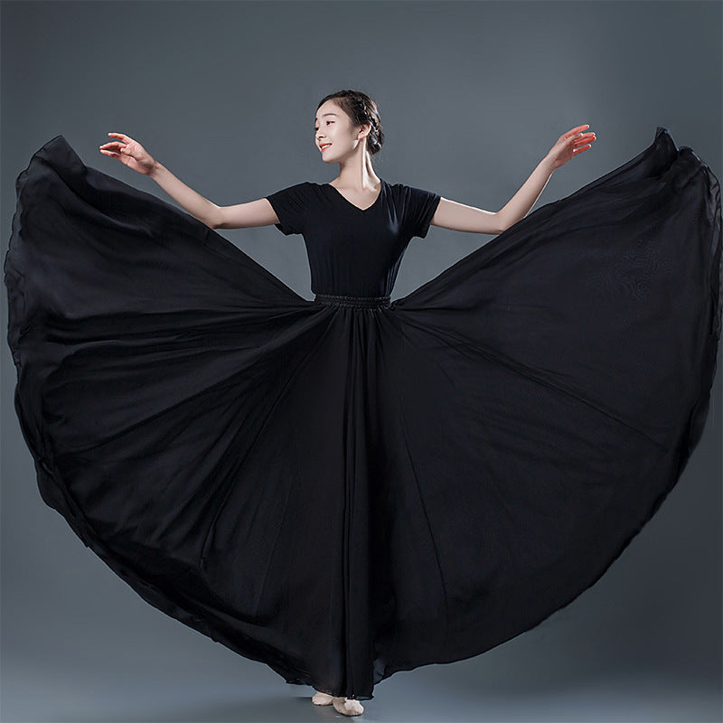 Flowing Long Dance Dress Performance Costume by Ricaloux