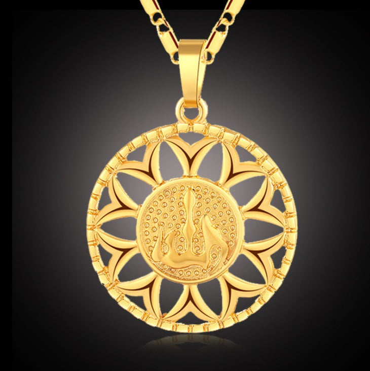 Fashion Sunflower Necklace Jewelry For Men And Women by Ricaloux