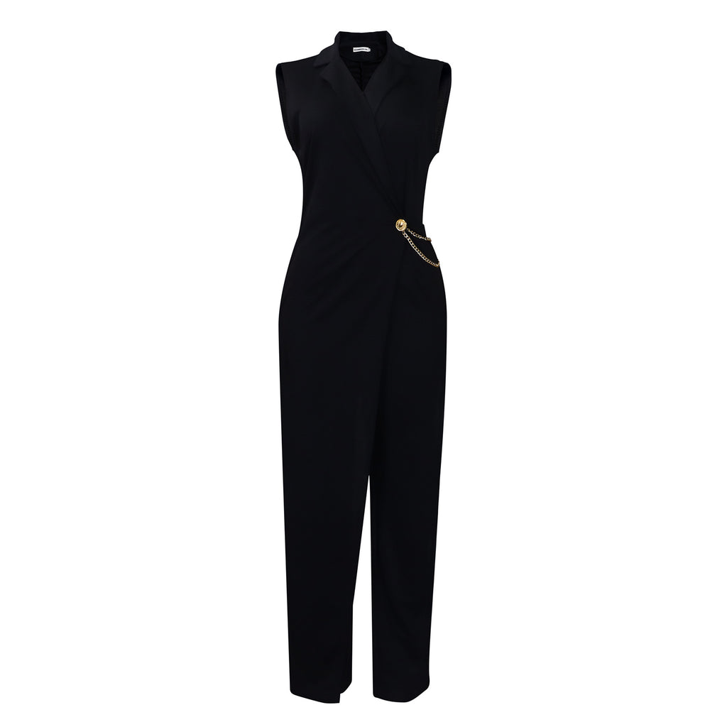 Sleeveless Blazer-collar Jumpsuit Chic And Stylish – Premium 0 | RICALOUX