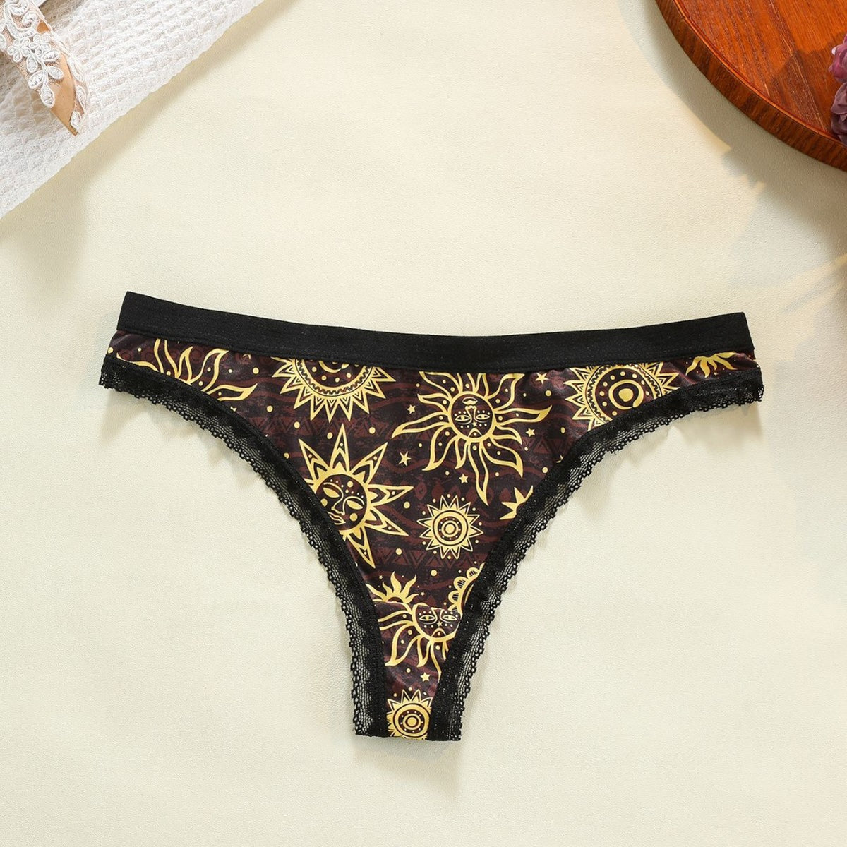 Plus-size Lace-trimmed Low-rise Seamless Floral-print Womens Panties – Premium 0 | RICALOUX