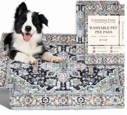 Bohemian Style Pet Mat Stain Resistant Easy To Care Urine Pad by Ricaloux