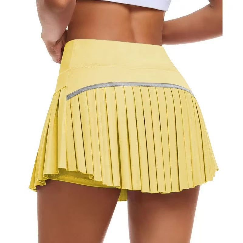 Fashionable Pleated High-waisted Skirt With Anti-exposure Design – Premium 0 | RICALOUX