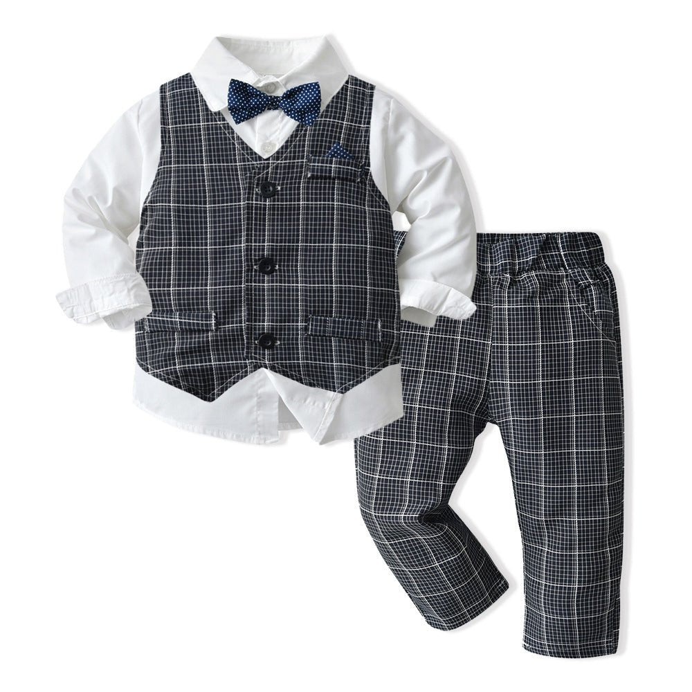 Boys Autumn Clothing Children's Suit Three-piece Set - RICALOUX
