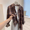 Fashionable Loose-fit Laid-back Vintage-style Versatile Blouse Cardigan Top – Premium 0 | RICALOUX