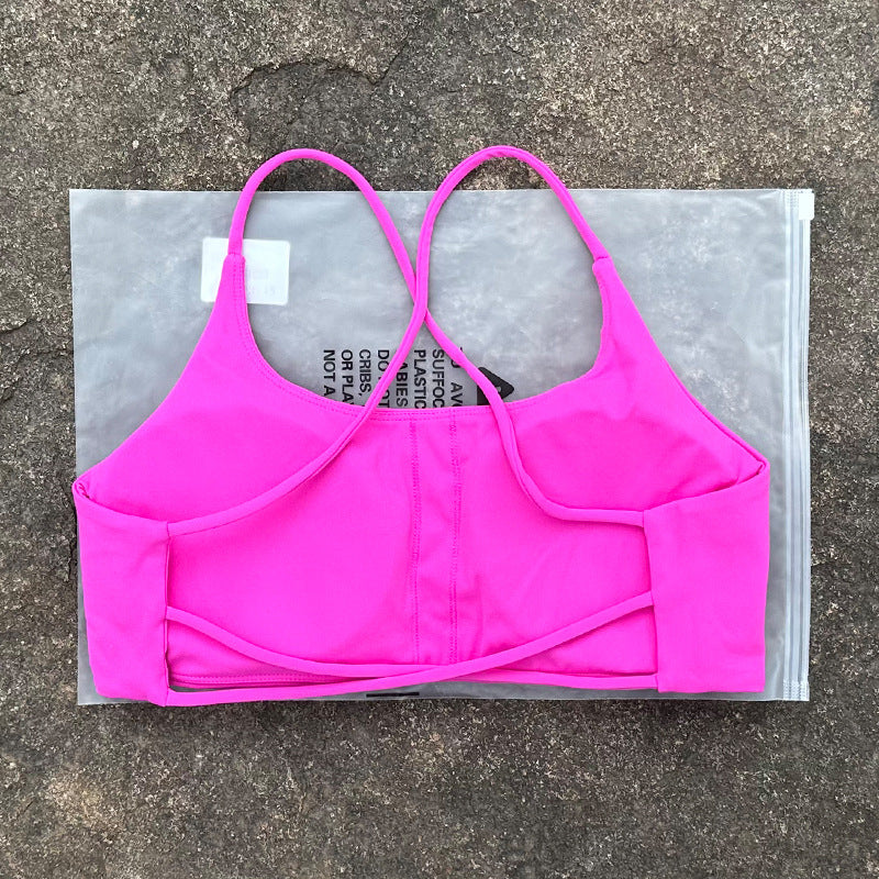 New Womens Shock-resistant, Quick-drying Sports Bra And Workout Top by Ricaloux