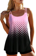 Ombre Polka-dot Strap Split Swimsuit by Ricaloux