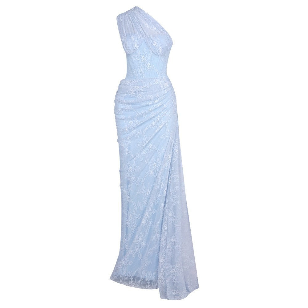 Womens Fashionable Blue Sheath Dress by Ricaloux