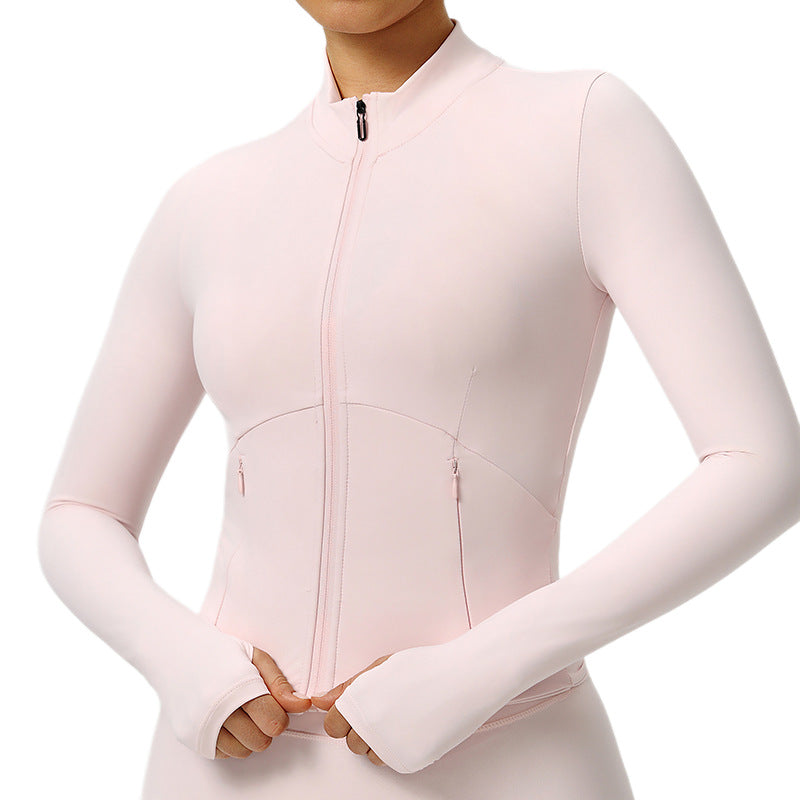 Womens Yoga Outerwear Sun-protection Jacket Slim-fit And Quick-drying – Premium 0 | RICALOUX