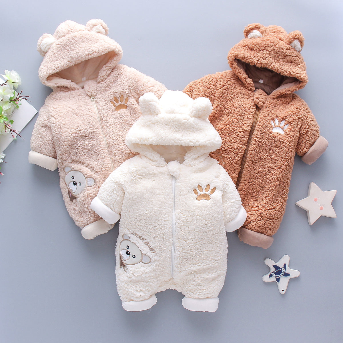 Winter Baby Boy Girl Romper Cotton Clothes by Ricaloux